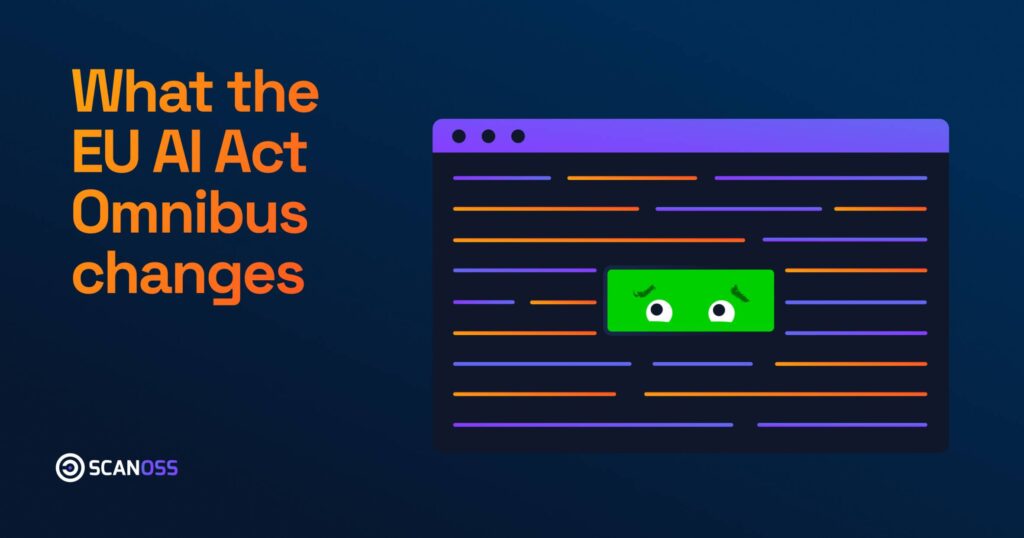 What the EU AI Act Omnibus changes for AIBOM compliance